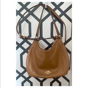 Tan Coach Satchel Purse